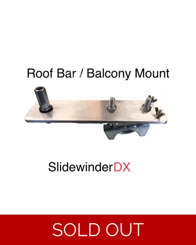 Slidewinder DX Roof Bar/Balcony so239 to 3/8 24tpi ali Antenna mount bracket